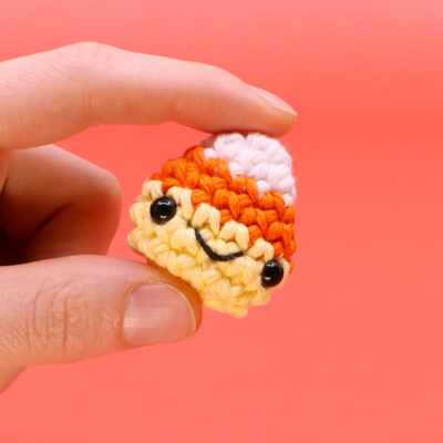 mini candy corn crochet pattern