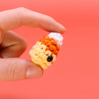 mini candy corn crochet pattern