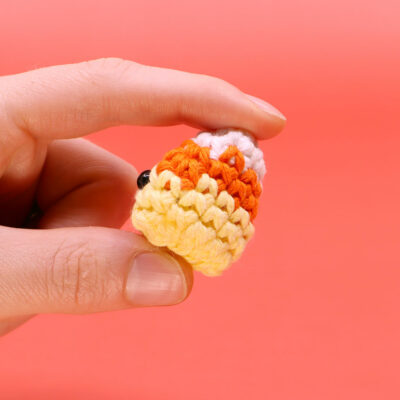 mini candy corn crochet pattern