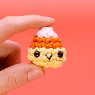 mini candy corn crochet pattern