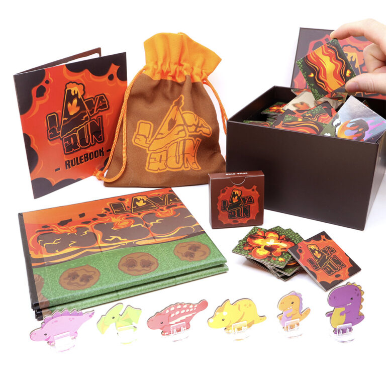 Lava Run the Dinosaur Board Game - Inside the Box
