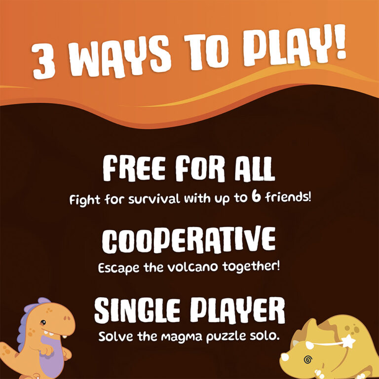 Lava Run the Dinosaur Board Game - Ways to Play