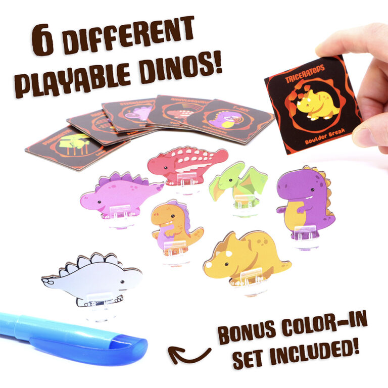 Lava Run the Dinosaur Board Game - Different Dino Options